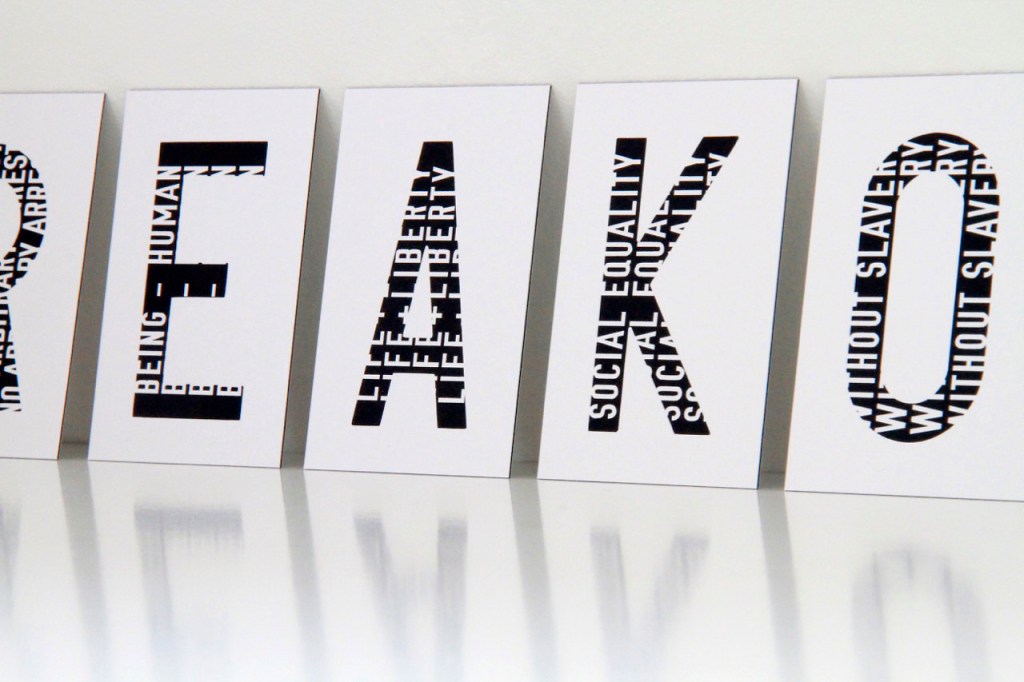 Being Human Font: Playing with&nbsp;letters