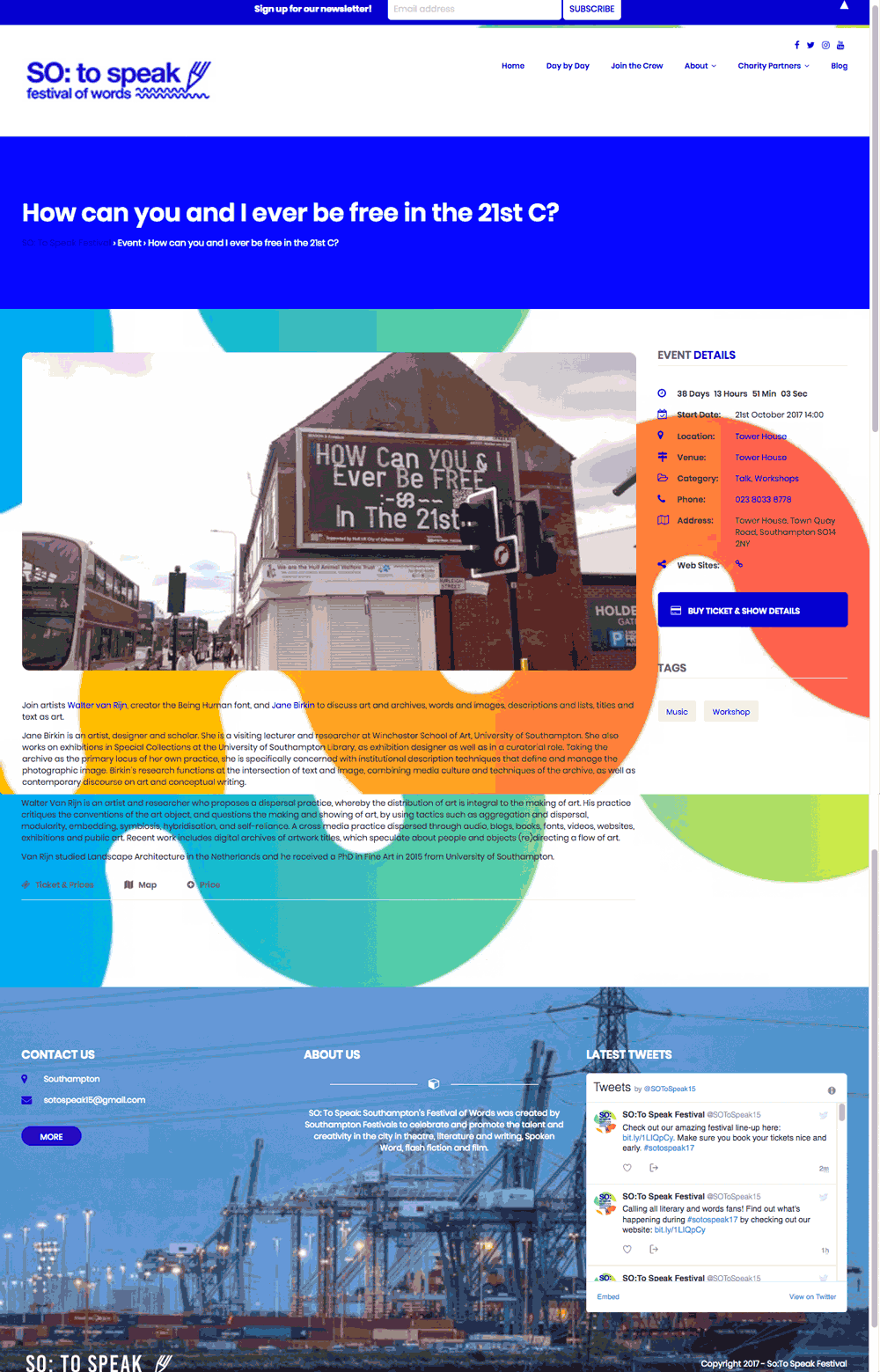 SO: to speak Festival in Southampton 2017