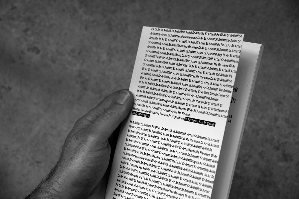 Walter van Rijn, To Perform SO To Speak