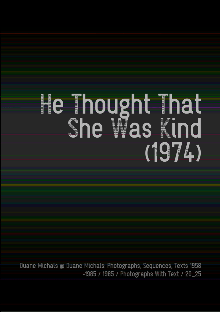 He Thought That UGLD&nbsp;(2018)