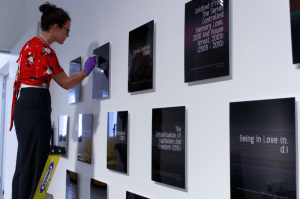 Time After Time Exhibition Install, John Hansard Gallery 2018