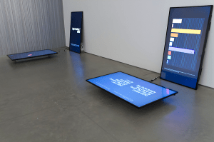 Walter van Rijn, Unconsumable Global Luxury Dispersion 2018, Installation view 2. Wallpapers and Display 4. Time After Time exhibition, John Hansard Gallery 2018