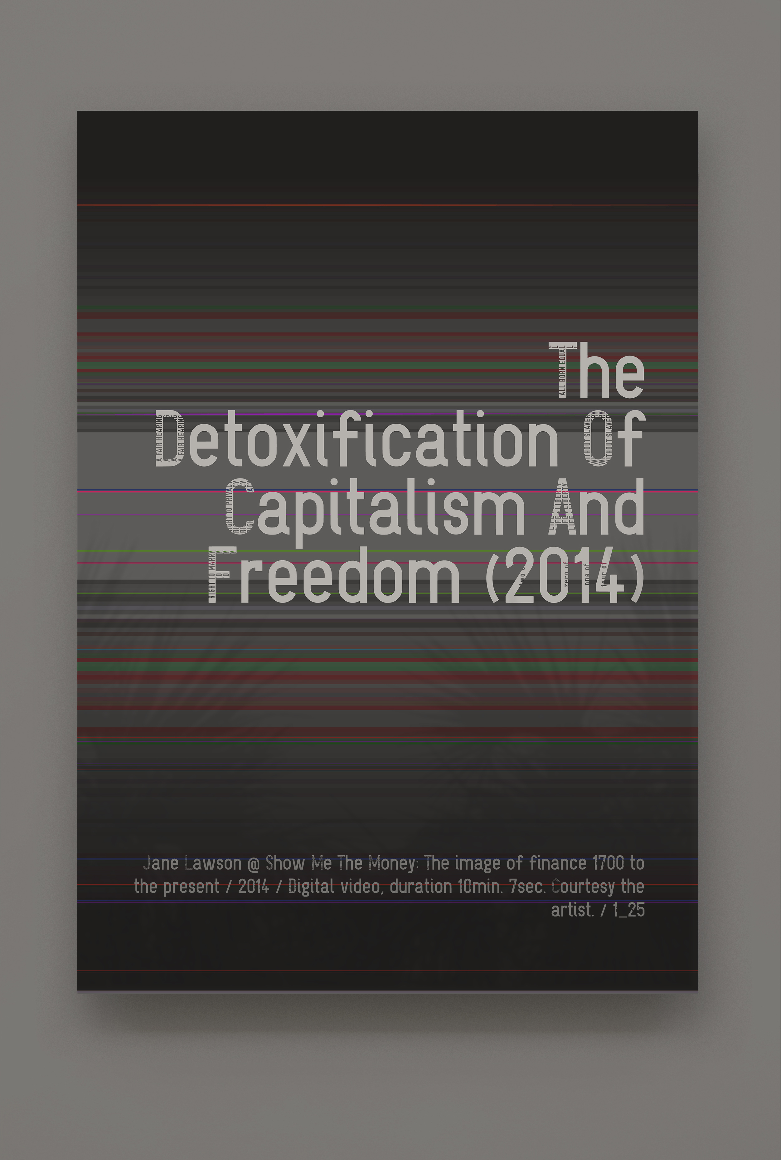 The Detoxification of UGLyD; 2018; Work 1 of a series of 25; Digital print mounted behind Plexiglass, 31 x 41 cm; Artwork created for the "Time After Time" exhibition at John Hansard Gallery 2018.
